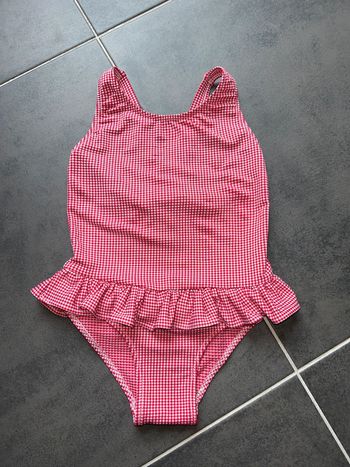 Maillot de bain 1 pièce carreaux bébé fille Bout chou