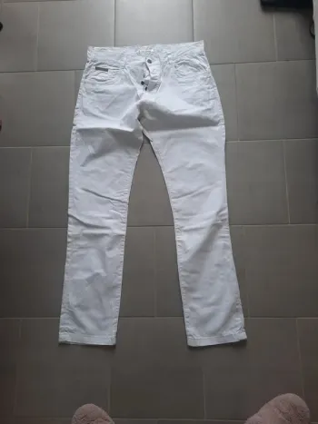 Pantalon homme blanc
