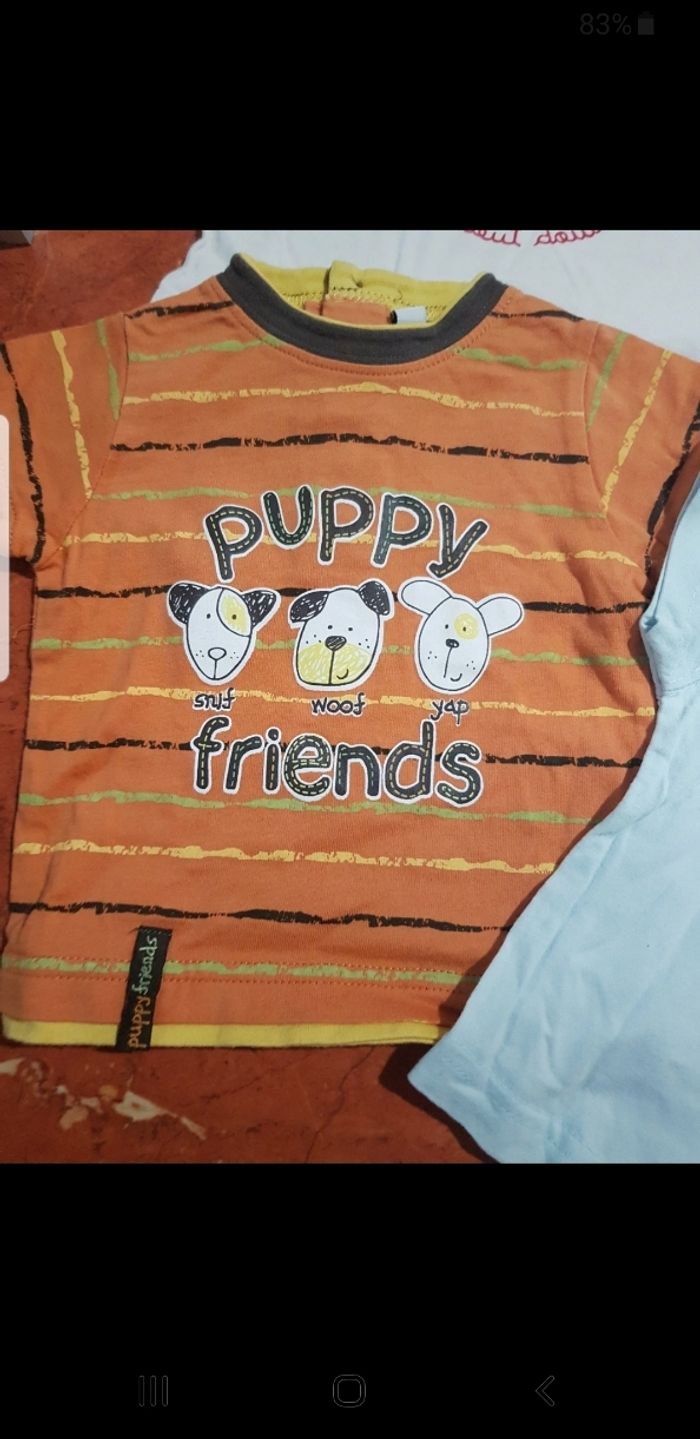 Lot de 4 t.shirts bébé taille 3 mois - photo numéro 2