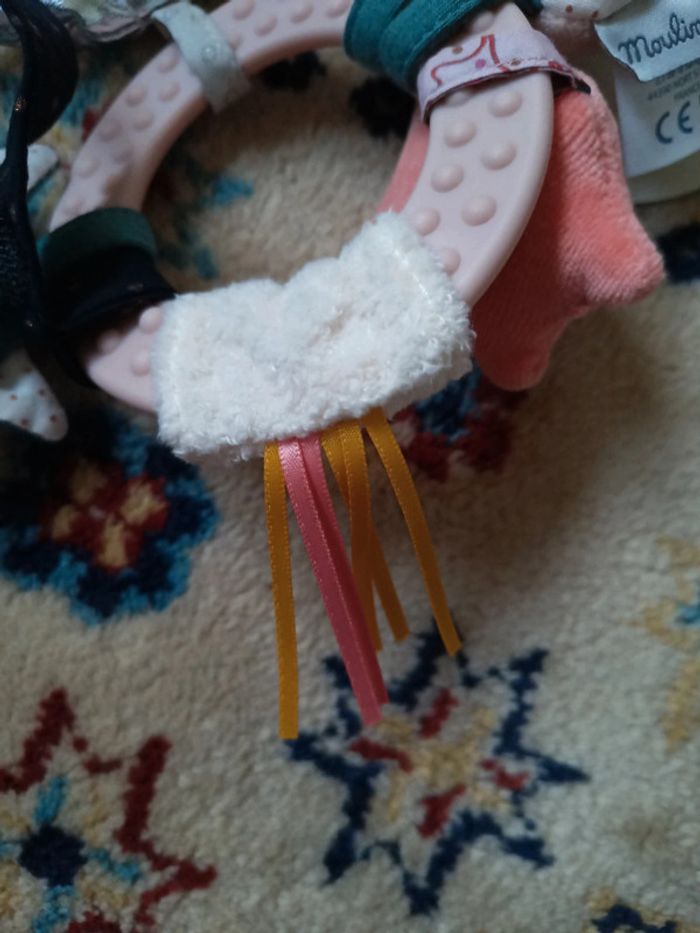 Anneau hochet éveil souris il était une fois moulin roty - photo numéro 9