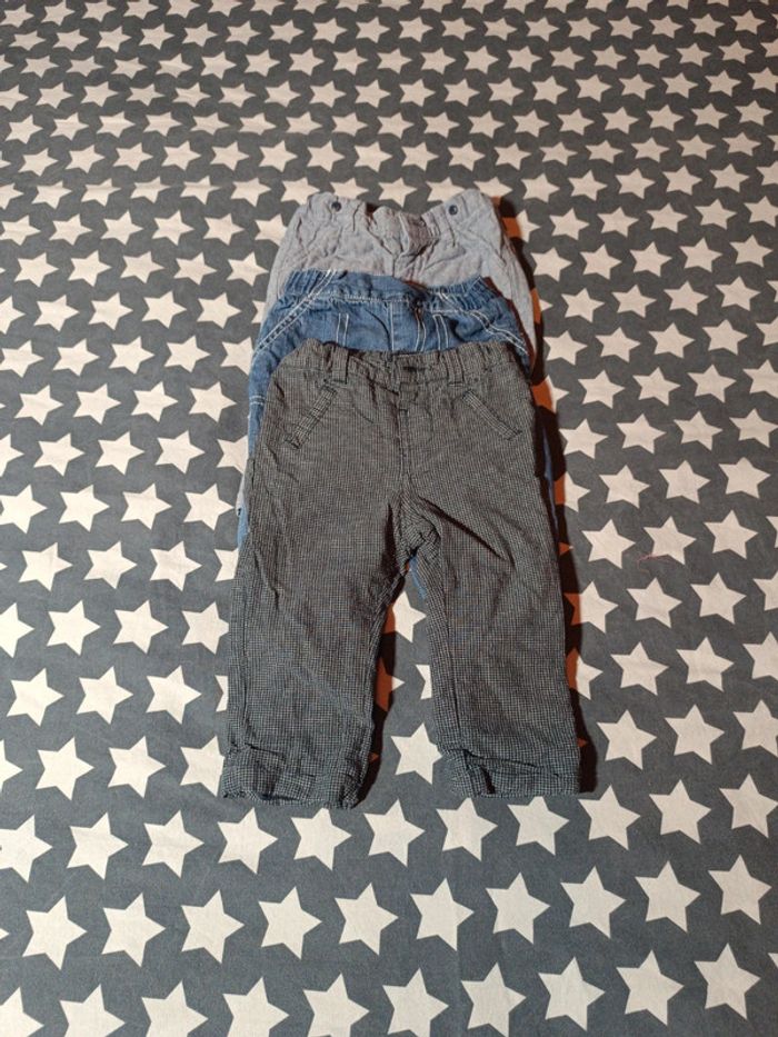 Lot de 5 pantalons T9 mois en bon état - photo numéro 4