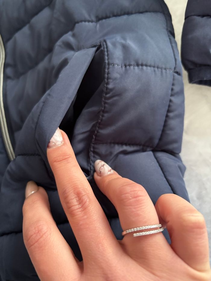 Doudoune fine bleu marine - photo numéro 4