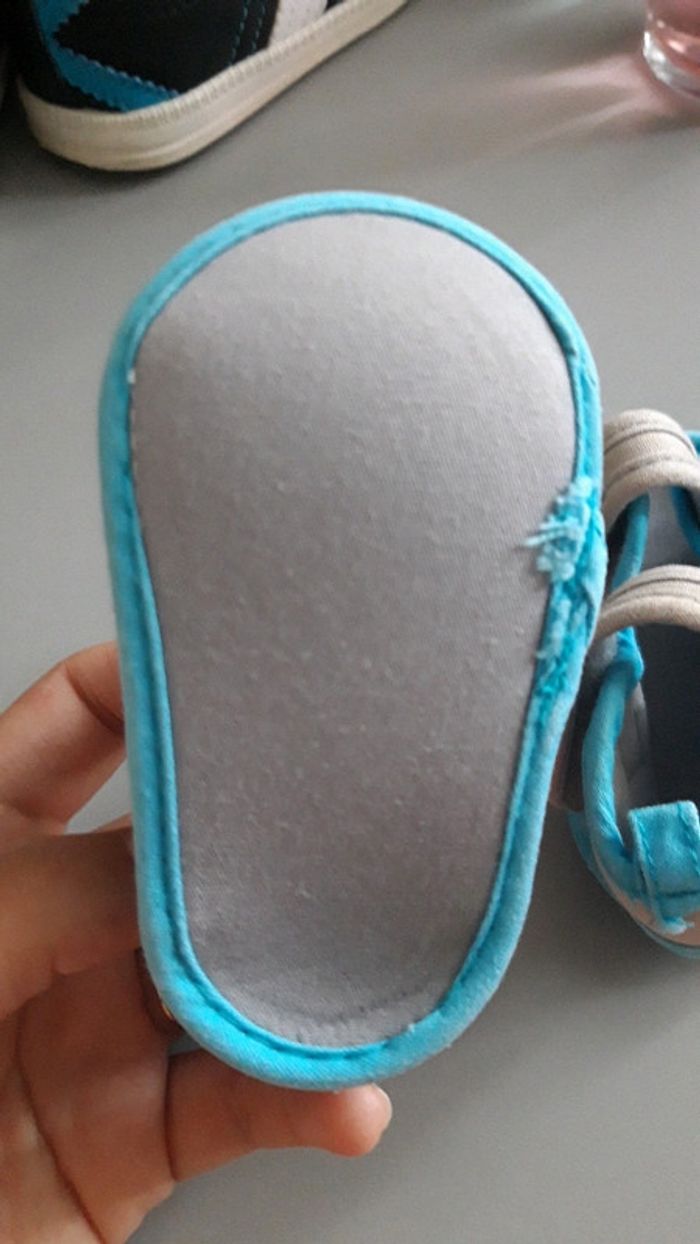 Sandale a strach gris turquoise 3 mois - photo numéro 3