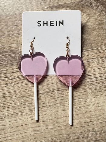 Boucles d’oreilles sucettes cœur Lila SHEIN