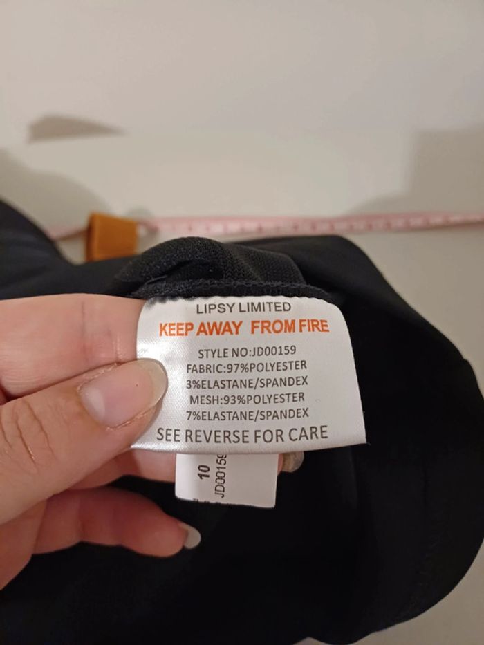Robe chic noire Lipsy taille XS 34 - photo numéro 10