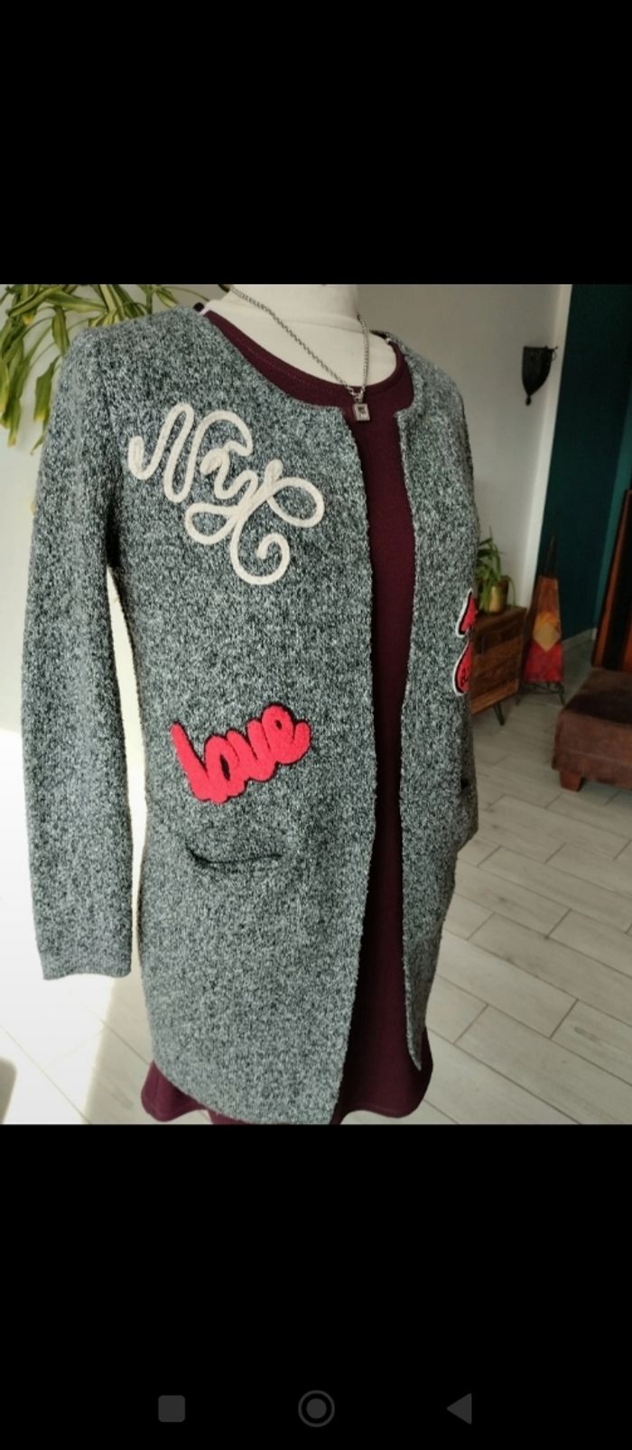 Gilet cardigan original ❤️ - photo numéro 3