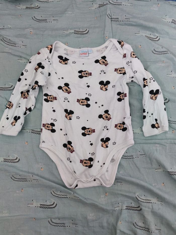 Lot de 2 body manches longues Simba et Mickey T.24 mois - photo numéro 4