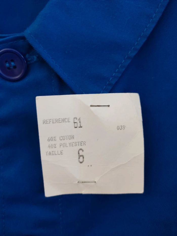 Veste bleu de travail - photo numéro 4