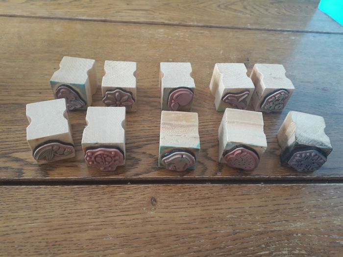 Lot de 10 tampons + 3 encreurs - photo numéro 3