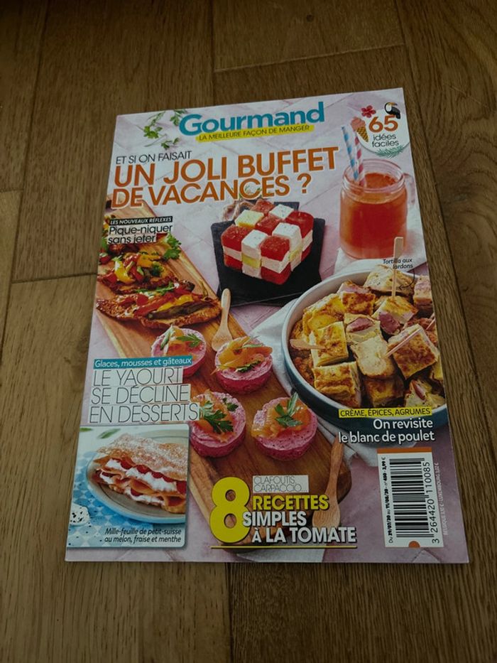 Livre de cuisine gourmand un joli buffet de vacances