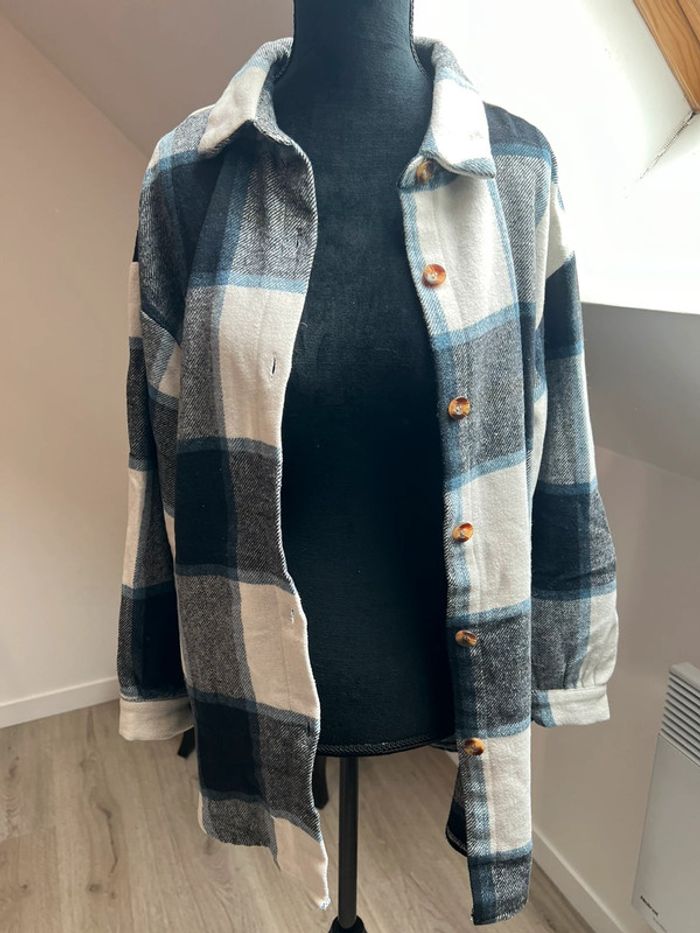 Veste chemise à carreaux - photo numéro 2