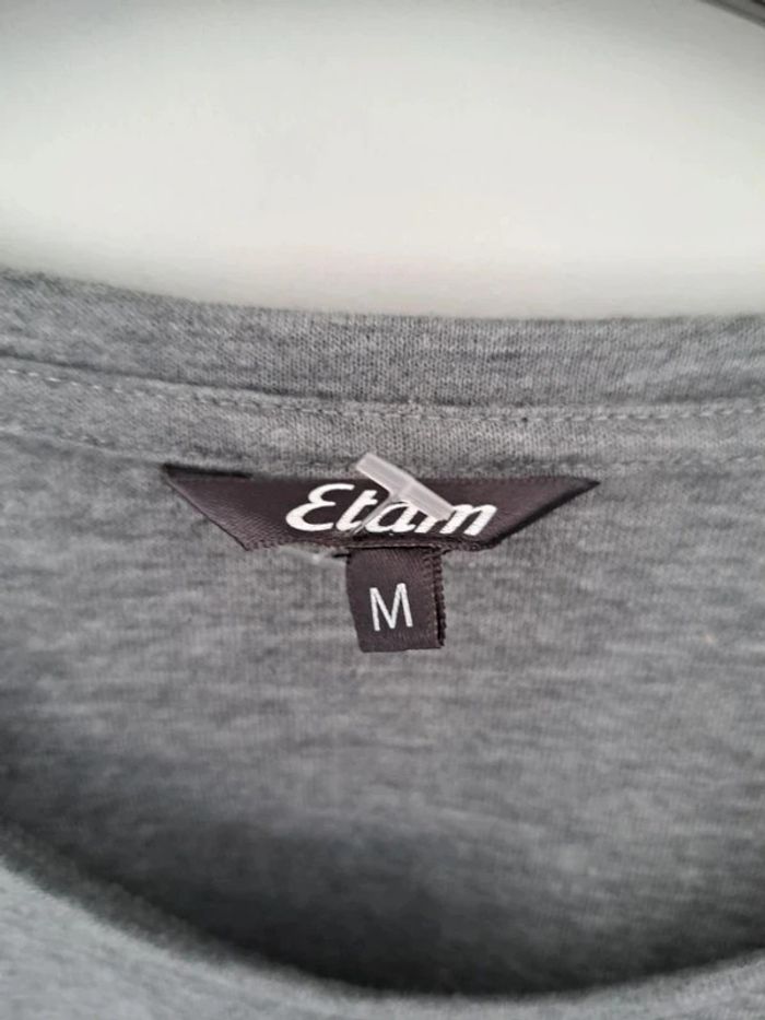 T-shirt gris Etam - photo numéro 3