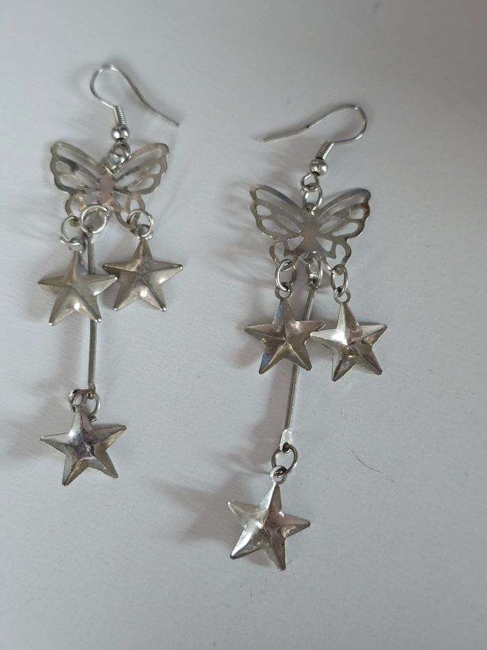 Boucles d’oreilles papillons - photo numéro 2