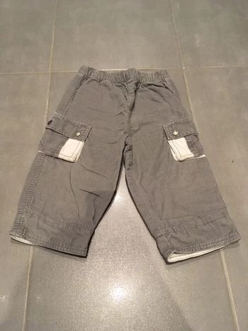 Pantalon velours gris Kitchoun 12 mois