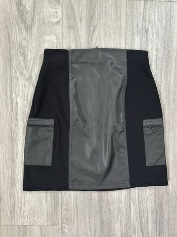 Minijupe côtelée noire Vintage T36 S