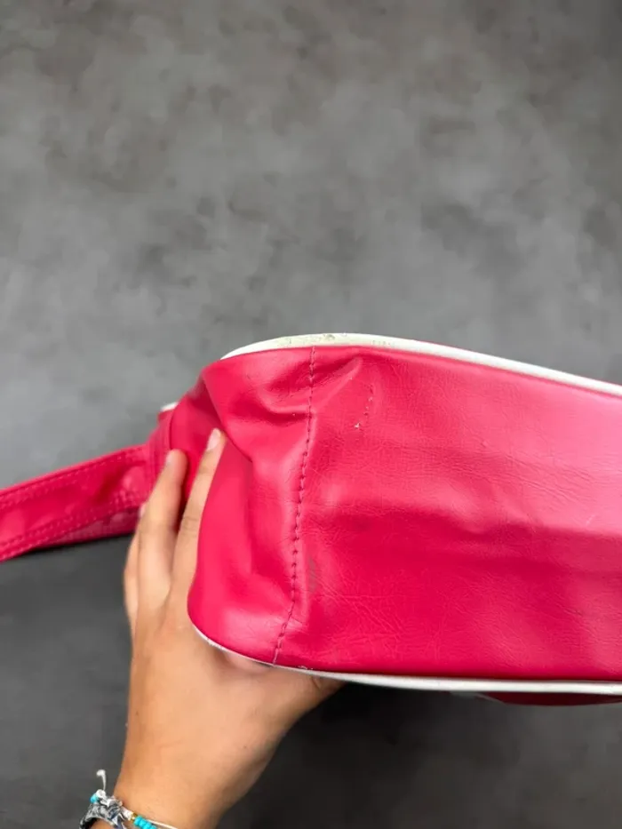 Messenger Bag Adidas Vintage Rose Fuchsia Y2k 00’s - photo numéro 11