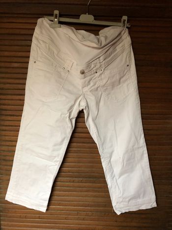 Pantacourt blanc h&m t44 grossesse