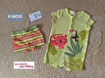 Ensemble combishort et maillot de bain 🐯