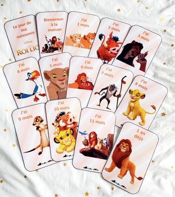 Cartes étape - Le Roi Lion