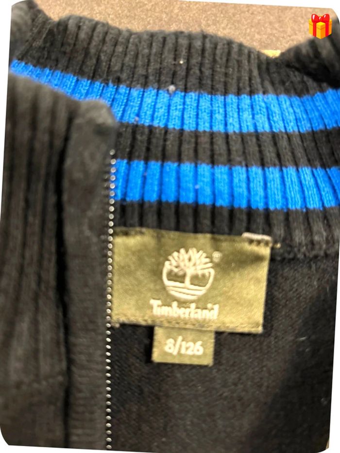 Gilet Timberland noir et bleu 8 ans - photo numéro 3