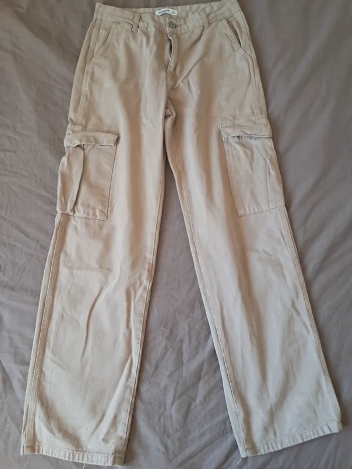 Jean cargo beige