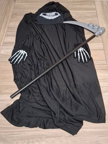 Costume adulte ado cape faucheuse Halloween