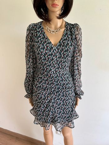 Robe imprimée à manches longues Naf Naf taille 36 jamais portée