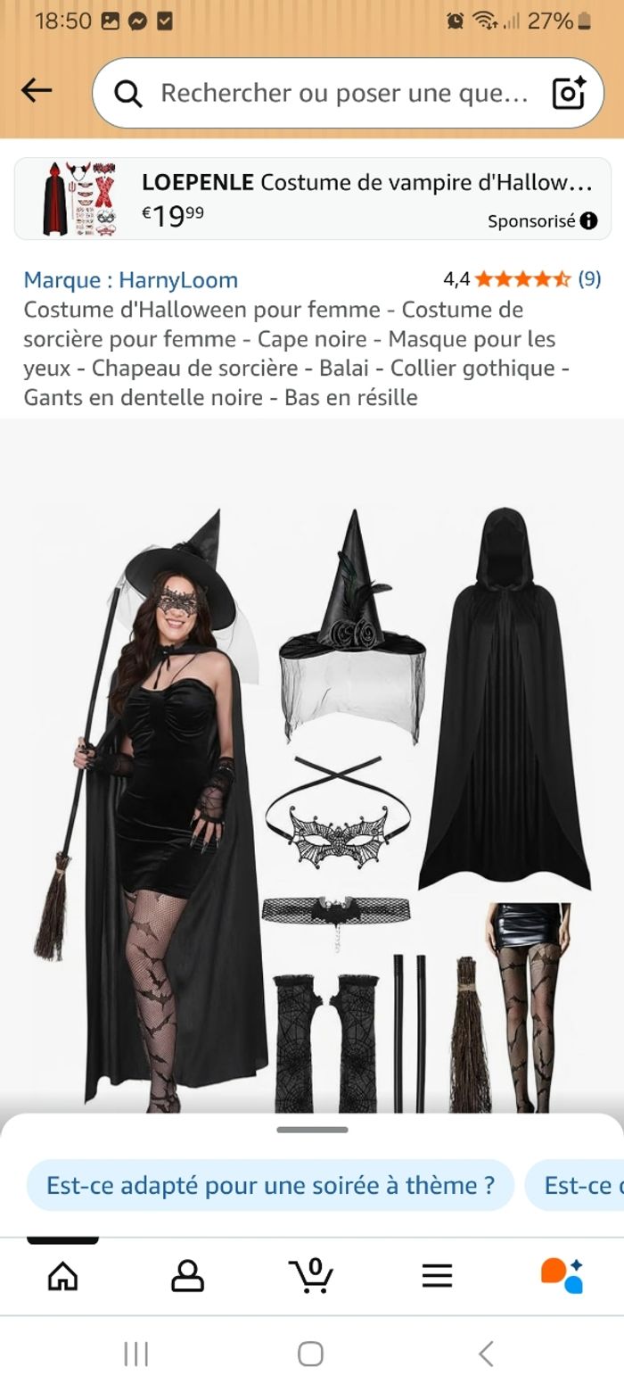 Deguisement de sorcière