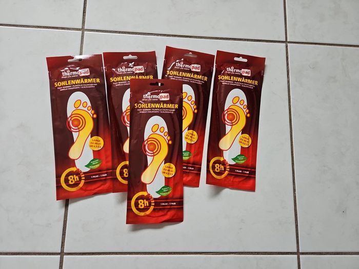 5 paires de Semelles chauffante 40/41 thermopad Neuf u44 - photo numéro 2
