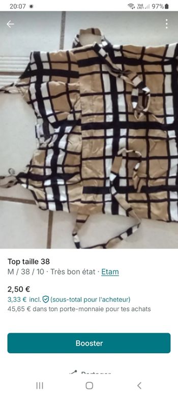 Top taille 38