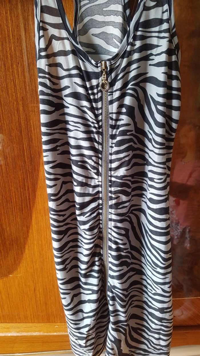 Robe courte motif zèbre - photo numéro 3