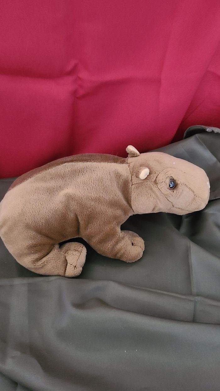 Doudou hippopotame marron - photo numéro 4