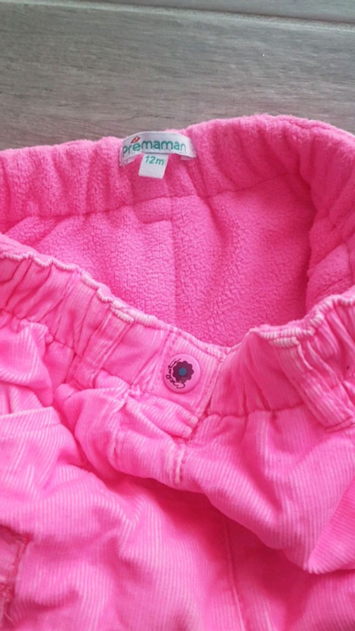 Pantalon rose fluo 12 mois Premaman - photo numéro 3