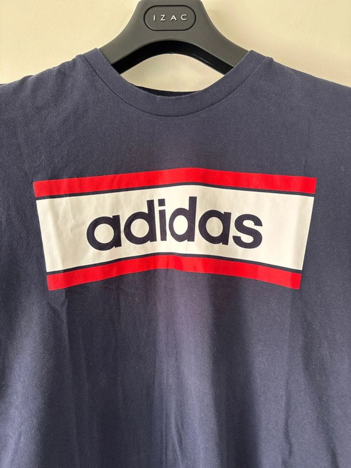 👕 TEE-shirt homme - adidas - très bon état - bleu marine- taille M - photo numéro 2