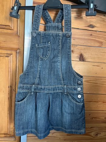 Robe salopette en jean 