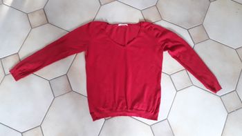 Pull fin femme rouge Camaieu  taille  3