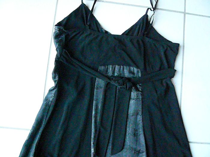 Robe noire bi matière T44 - photo numéro 5