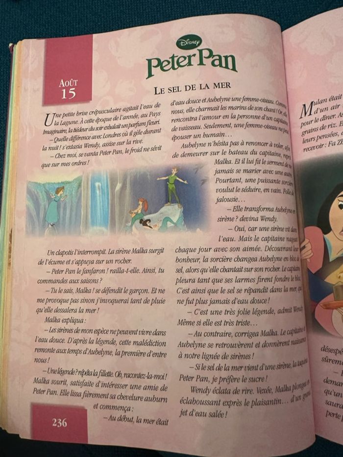 Grand livre 365 histoires pour le soir princesses et fées Walt Disney Hachette Jeunesse - photo numéro 3