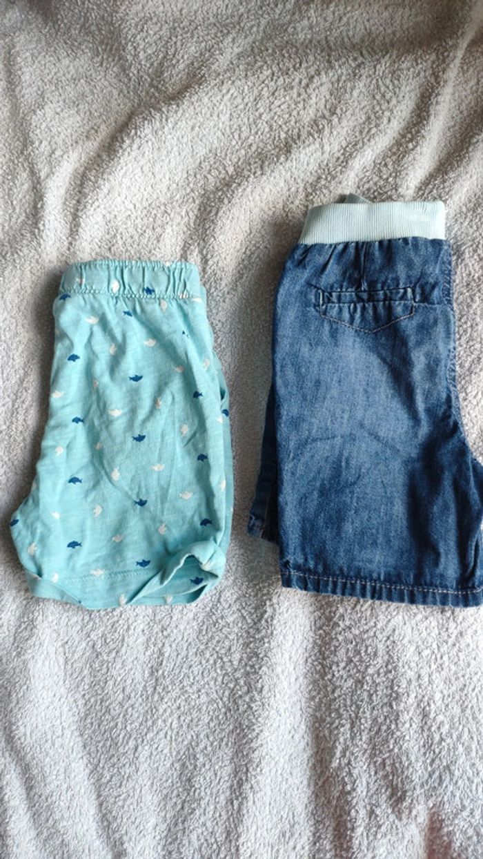 Lot de 2 shorts obaibi 18 mois