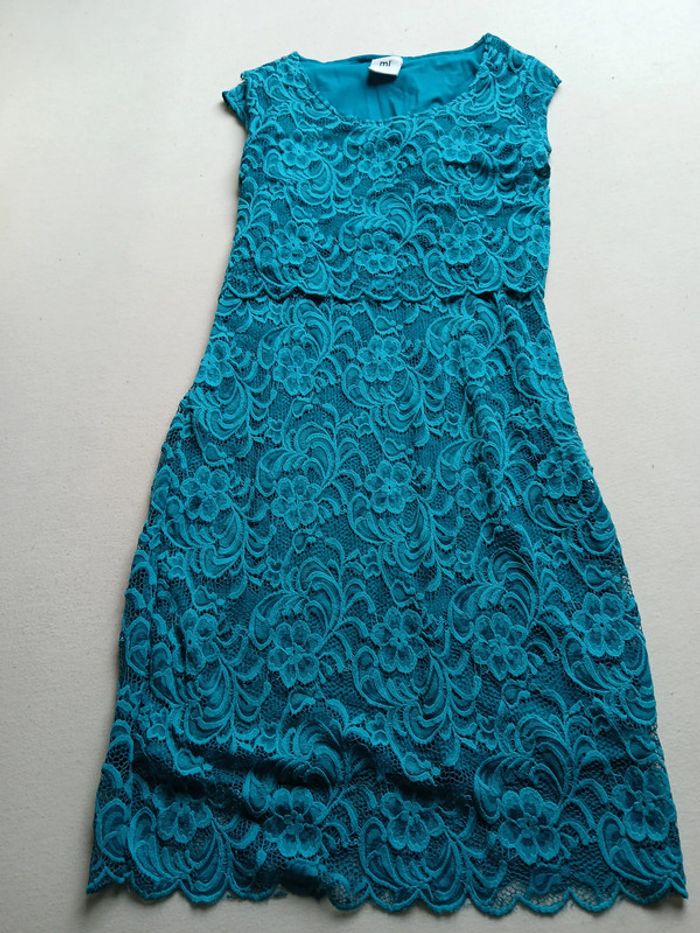 Robe d'allaitement turquoise