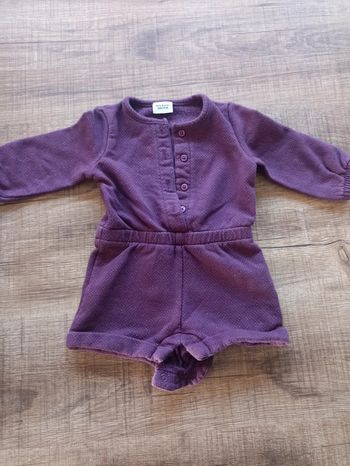 Ensemble fille combinaison 12 mois