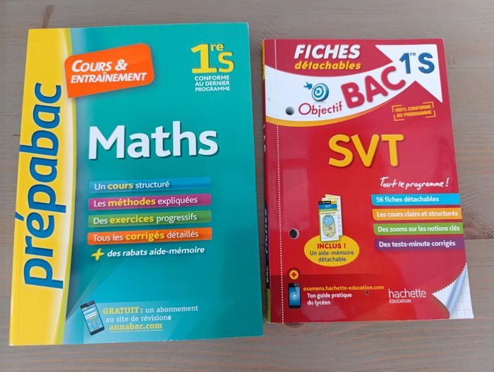 Lot de livres Prépabac 1ere S