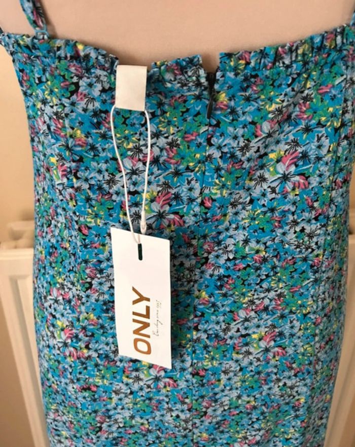 Robe longue fleurie, bleue, Only - photo numéro 13