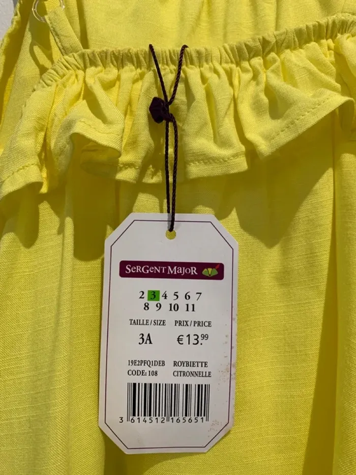 Débardeur jaune Sergent Major - photo numéro 4