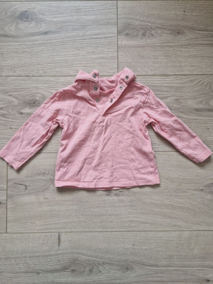 T-shirt bébé col montant Tex 6 mois - photo numéro 4