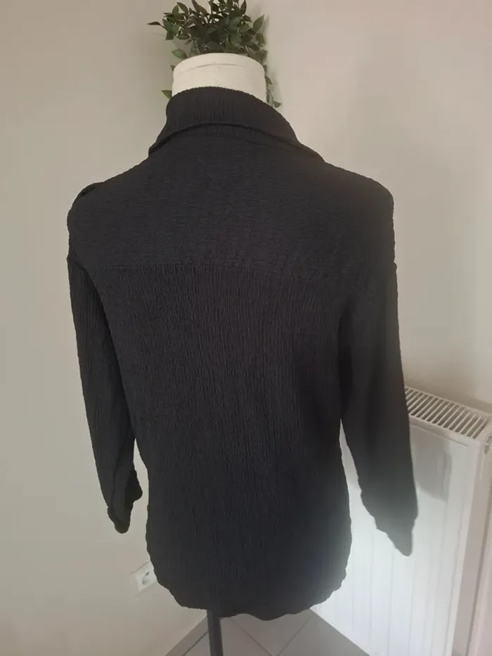Chemise texturée noire T38 - photo numéro 5