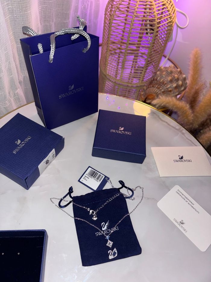 Collier Swarovski Cygne – Argenté – Authentique – Neuf - photo numéro 8