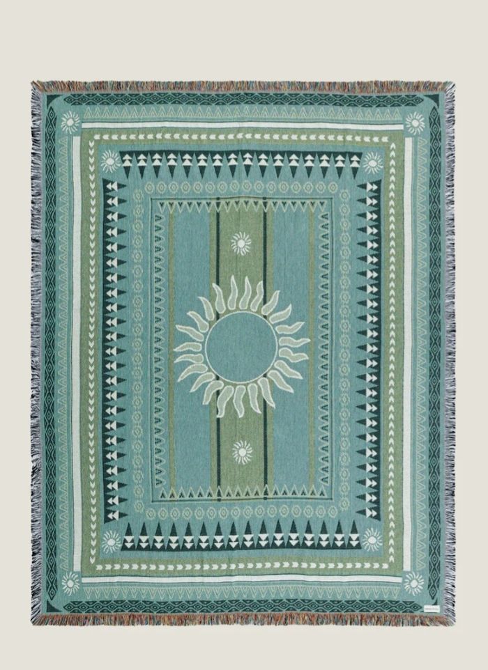Couverture sunset green