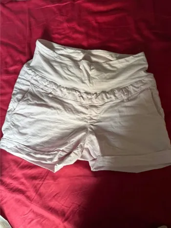 Short de grossesse rose pale