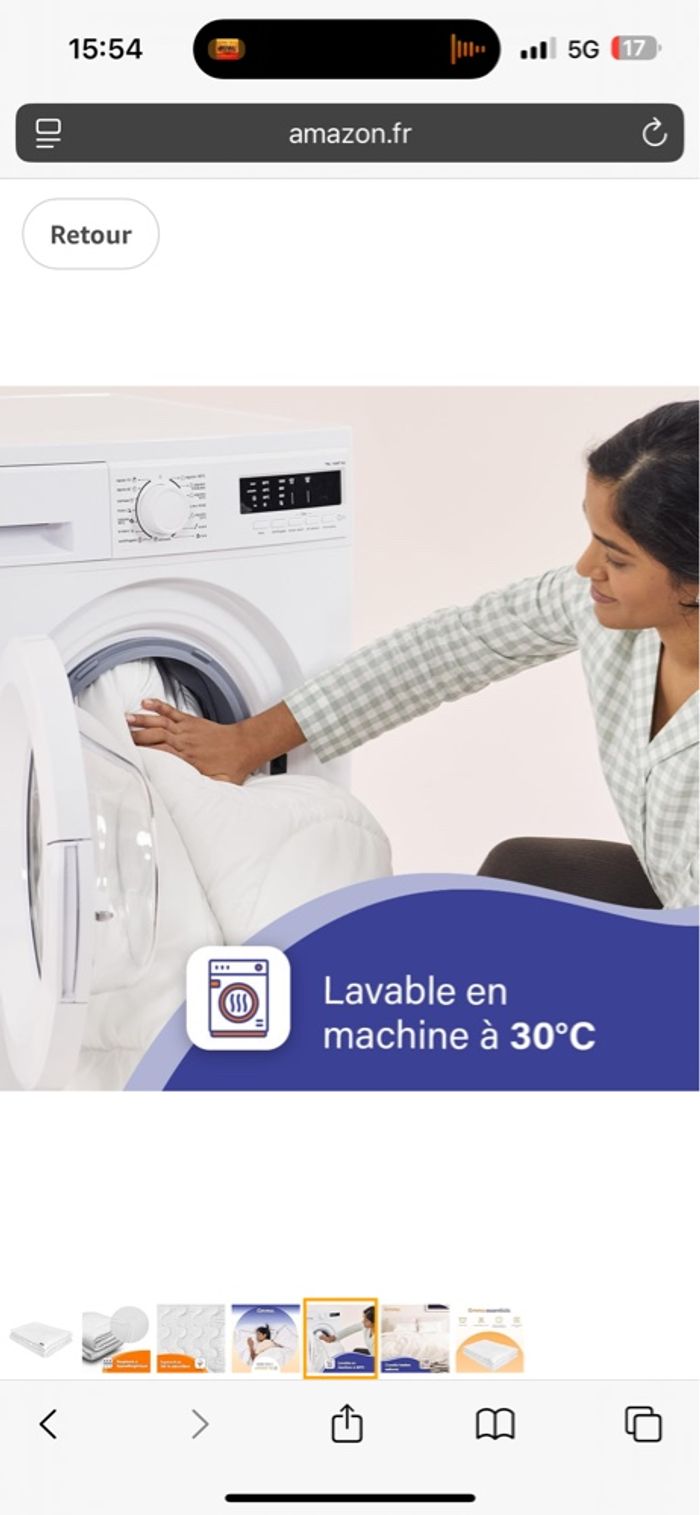 Pack Couette et housse de couette Emma 155x220 avec une taie d’oreiller 80x40 - photo numéro 4